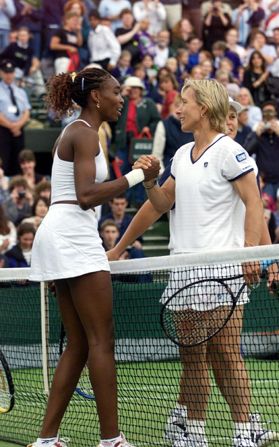 Venus Williams and Martina Navratilova - Credit: BRIAN SMITH for THE TELEGRAPH