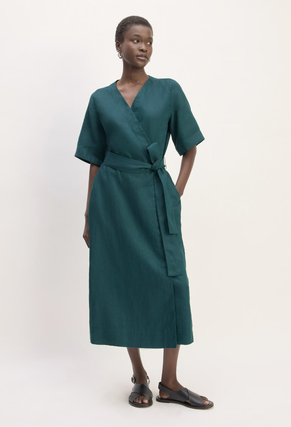 The Wrap Dress in Linen