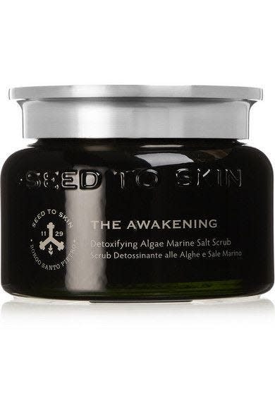 <p><a class="link " href="https://www.net-a-porter.com/en-gb/shop/product/seed-to-skin/the-awakening-algae-marine-salt-scrub-300ml/1189724" rel="nofollow noopener" target="_blank" data-ylk="slk:SHOP NOW;elm:context_link;itc:0;sec:content-canvas">SHOP NOW</a></p><p>Worth the investment, Seed To Skin's super luxurious body scrub is formulated with marine algae, shea butter and raw sea salt to help improve circulation, de-puff and buff away dead skin.</p>