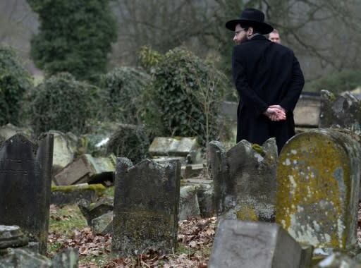 Around 300 tombs were desecrated in a Jewish cemetery in France in 2015