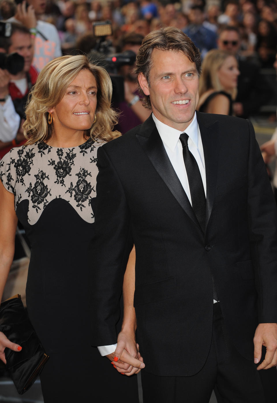 LONDON, ENGLAND - SEPTEMBER 03: Melanie Bishop and John Bishop attend the GQ Men of the Year awards at The Royal Opera House on September 3, 2013 in London, England.  (Photo by Ferdaus Shamim/WireImage)