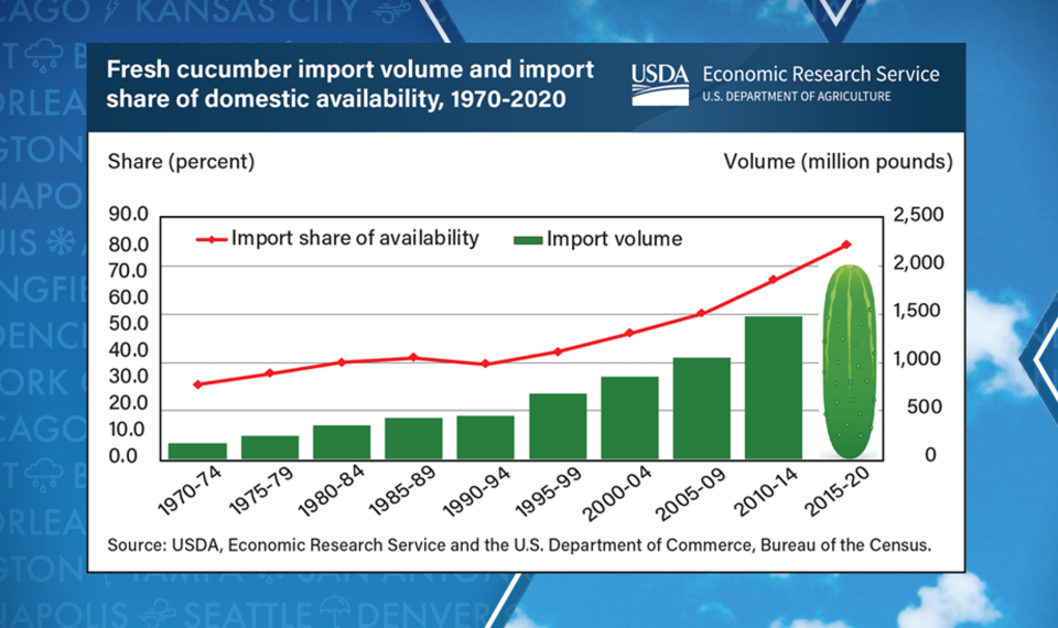 U.S. cucumber imports