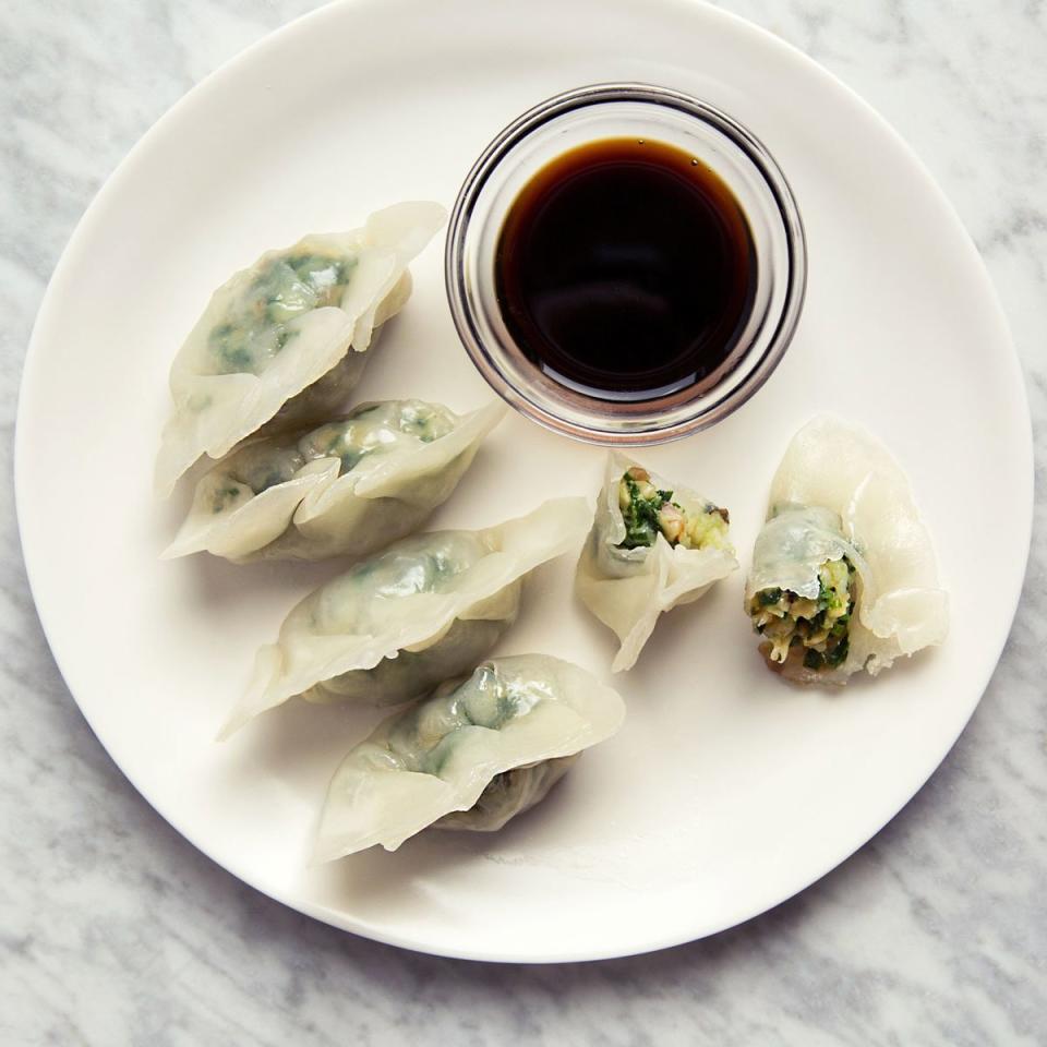 Steamed Shrimp Dumplings with Chinese Chives