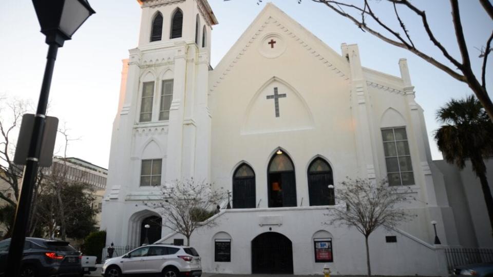 Emanuel AME Church in Charleston, South Carolina, where, in 2015, nine members were murdered by a 21-year-old white supremacist. (Photo by Jeff Gentner/Getty Images for SiriusXM)