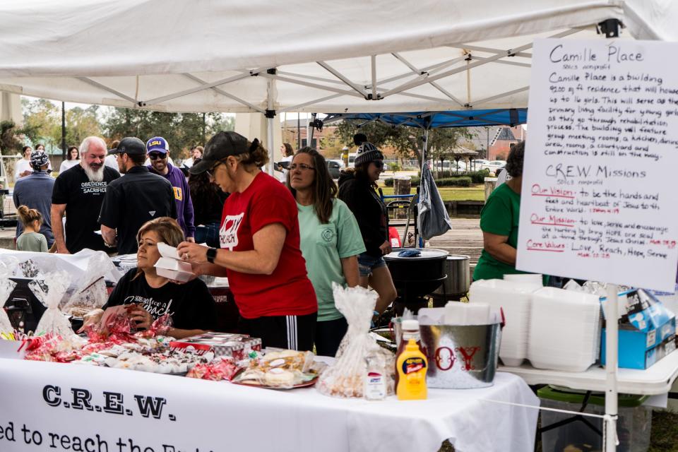 Vendors at December's Market at the Marina.