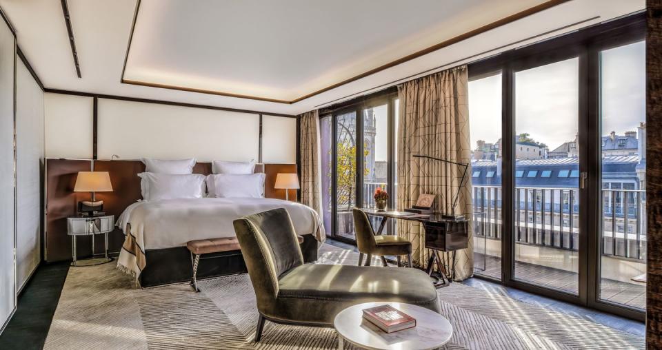 suite at the bulgari paris town and country hotel awards 2023