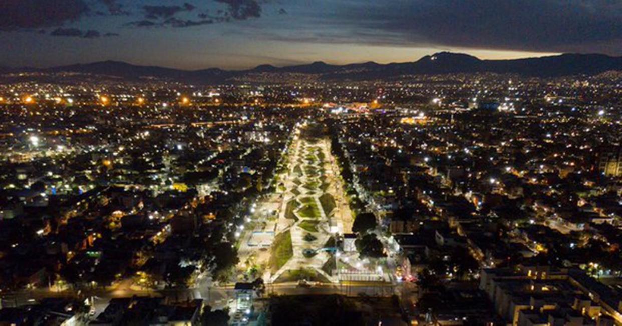 Parque Lineal Gran Canal. Foto Twitter vía Claudiashein.