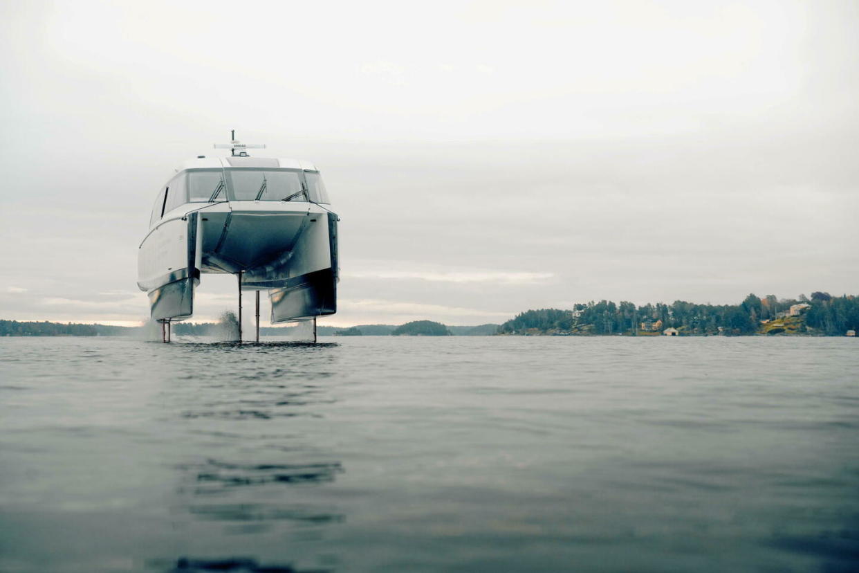 Le P-12 Shuttle, première navette de transport public opérationnelle de Candela, s’ajoutera à la flotte des ferries de transport public de Stockholm dès octobre 2024.  - Credit:Candela