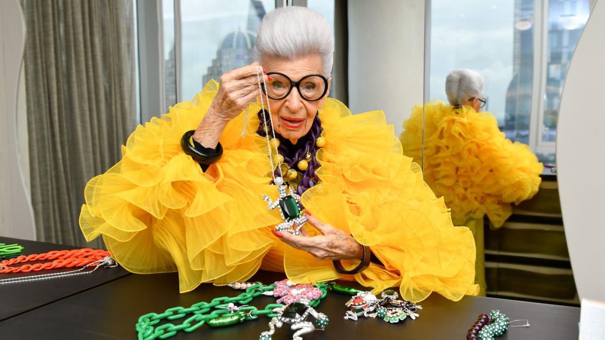 iris apfel100th birthday party at central park tower