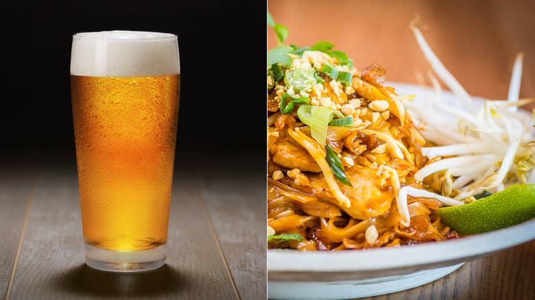 American pale ale and pad thai