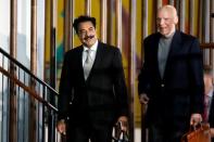 Owner of the Jacksonville Jaguars Shahid Khan arrives for the NFL owners meeting in New York City, U.S., October 17, 2017. REUTERS/Brendan McDermid