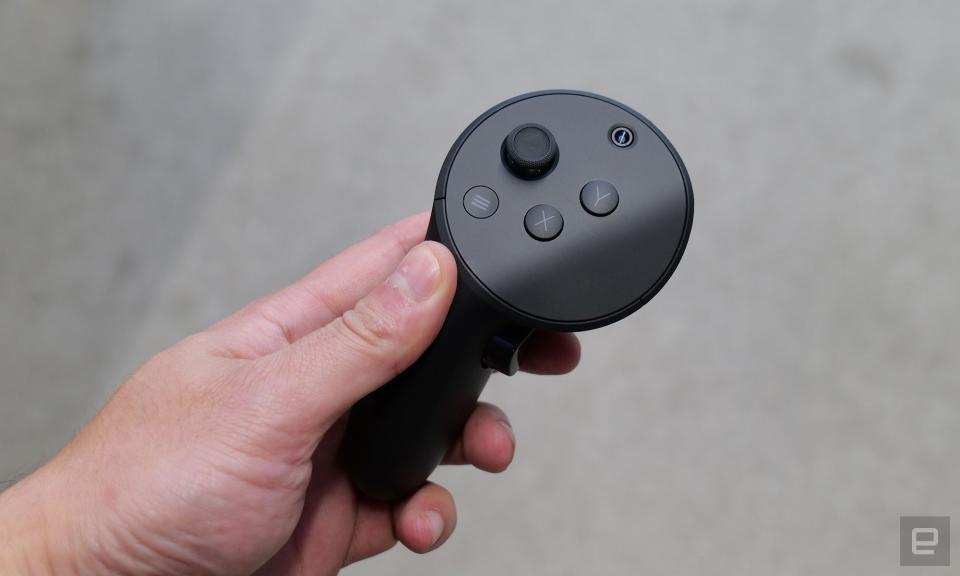 New on the Quest Touch Pro controllers are built-in sensors that support more accurate hand and finger tracking. 