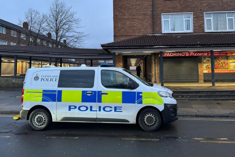 Police at the scene in Hardwick, Stockton i(Image: Terry Blackburn)/i