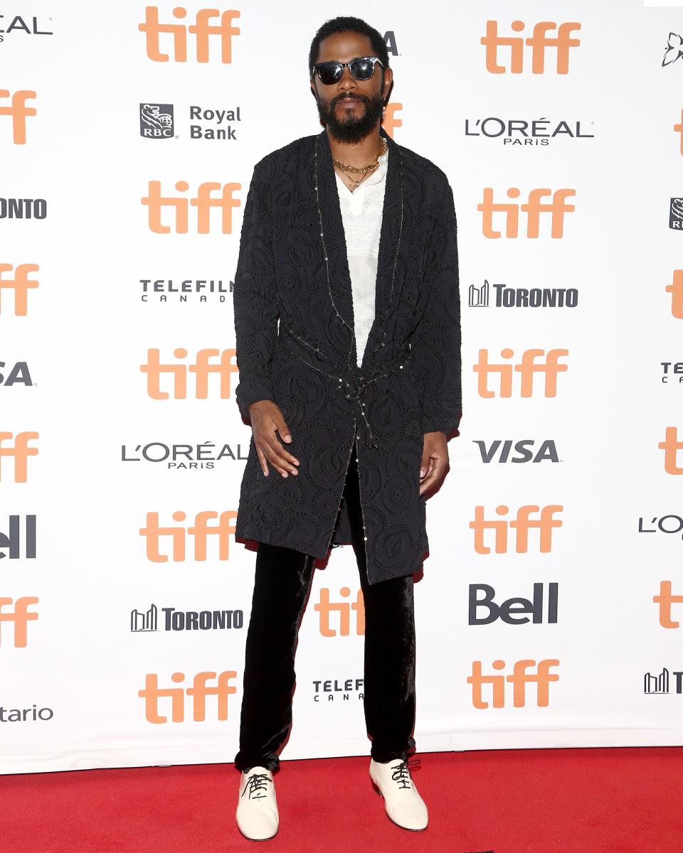 You're allowed to wear a robe on the red carpet when it looks like Lakeith Stanfield's.