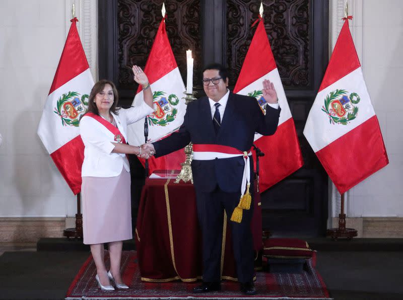 FILE PHOTO: Peru's President Dina Boluarte's new Cabinet is sworn in, in Lima