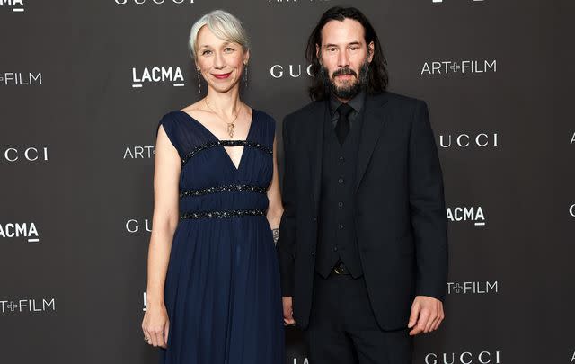 Michael Kovac/Getty Alexandra Grant and Keanu Reeves made their public debut as a couple in 2019 at the LACMA Gala.