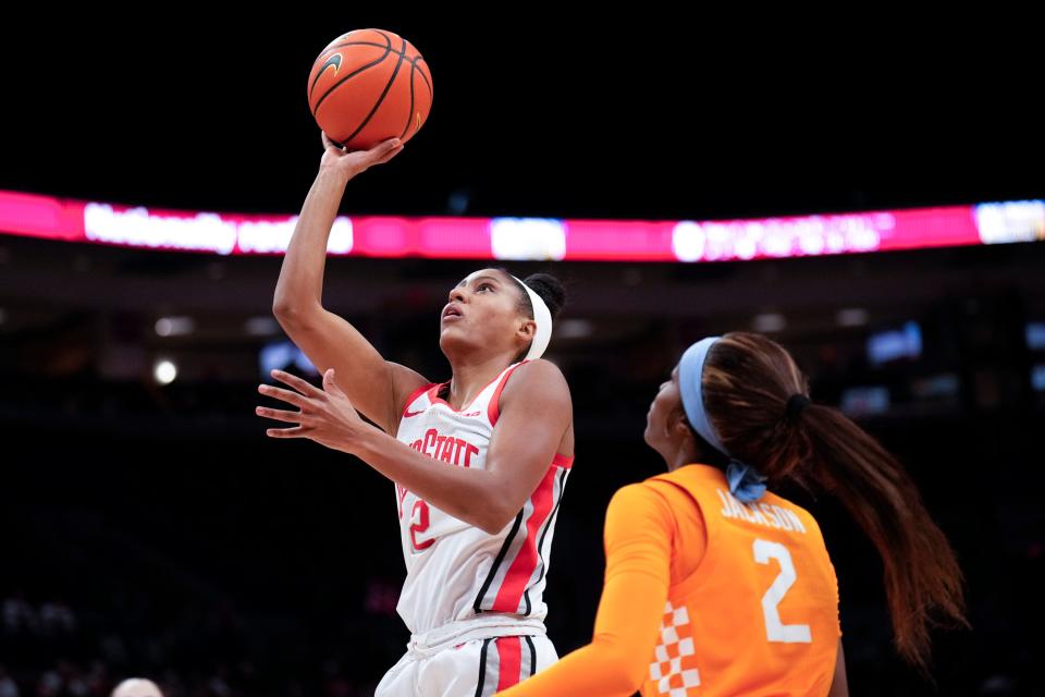 Ohio State forward Taylor Thierry was a reserve last year, but this season she started the Buckeyes' first four games and was averaging  19.75 minutes a game.