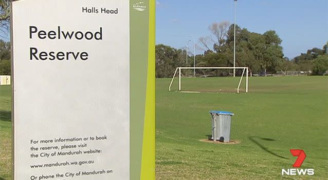 A teenage girl was indecently assaulted at this park in Erskine. Source: 7 News