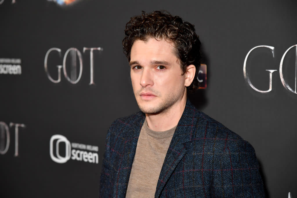 Kit Harington attends the premiere of the "Game of Thrones" finale on April 12 in Belfast. (Photo: Jeff Kravitz/FilmMagic for HBO)