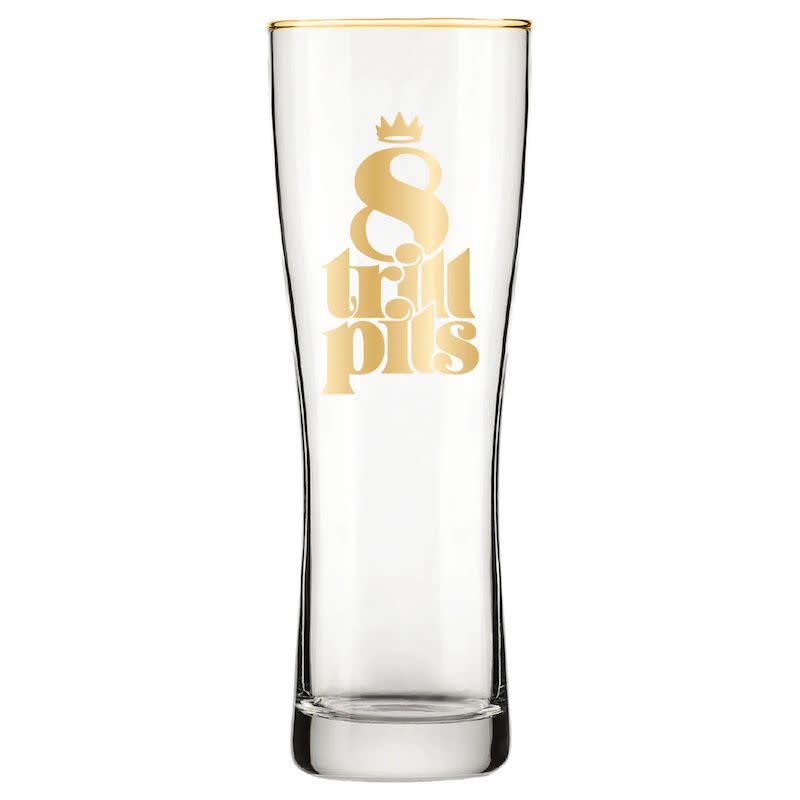 <p><a href="https://crownsandhops.com/collections/8-trill-pils-collection/products/8-trill-pils-limited-edition-glassware-pint-glass-ships-10-8" rel="nofollow noopener" target="_blank" data-ylk="slk:Shop Now;elm:context_link;itc:0;sec:content-canvas" class="link ">Shop Now</a></p><p>8 Trill Pils Limited-Edition Pint Glass</p><p>crownsandhops.com</p><p>$15.00</p>