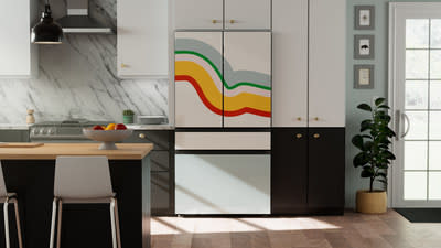 Exclusive Lowe's X Samsung Bespoke Refrigerator Panel by Amber Vittoria.