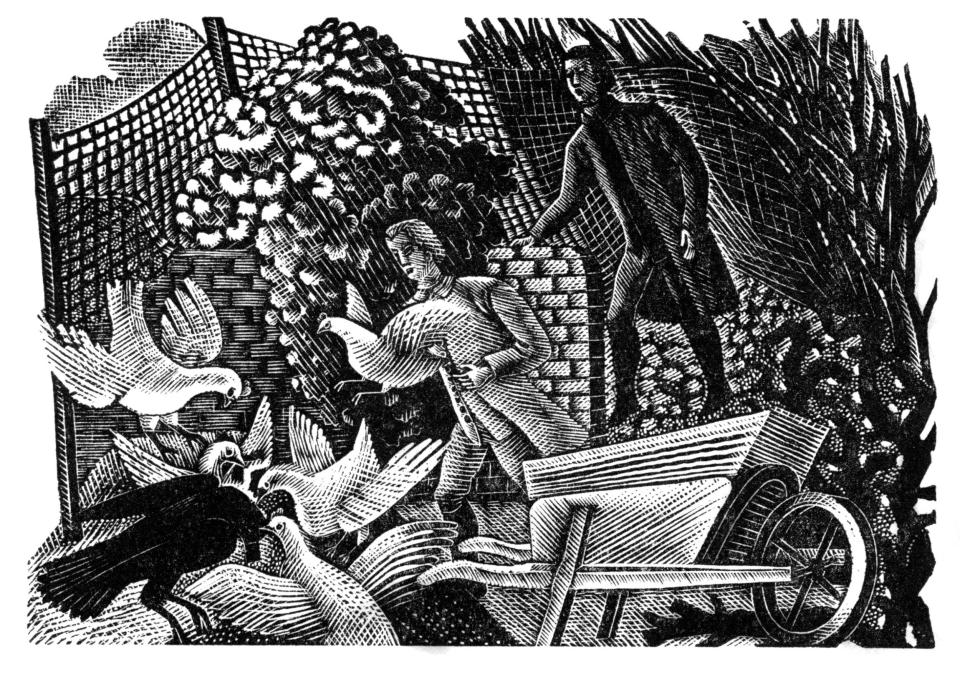 Feeding the Fowls (1938) by Eric Ravilious - Pallant House