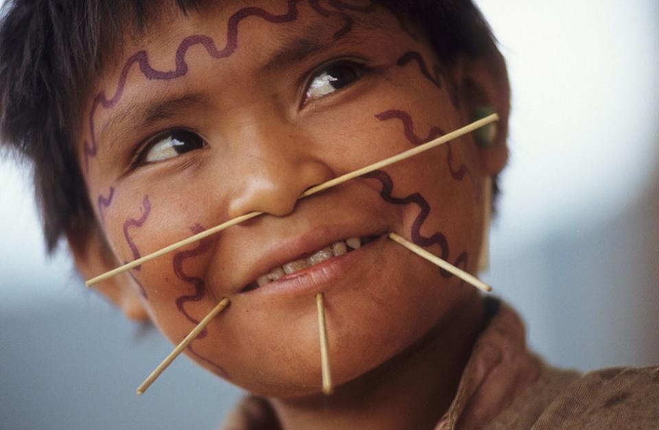 Una niña yanomami