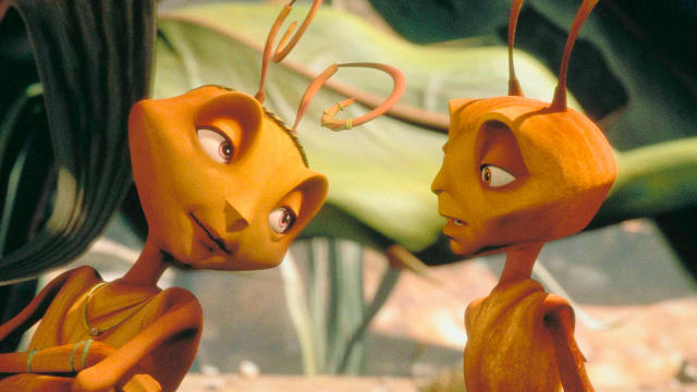 Jennifer Lopez and Woody Allen in Antz (credit: DreamWorks Pictures)