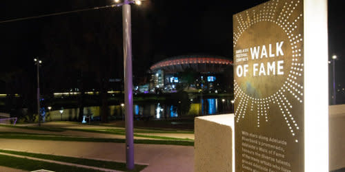 The Walk of Fame features more than 130 names of great artistes who have graced the stages of Adelaide Festival Centre since it opened in 1973