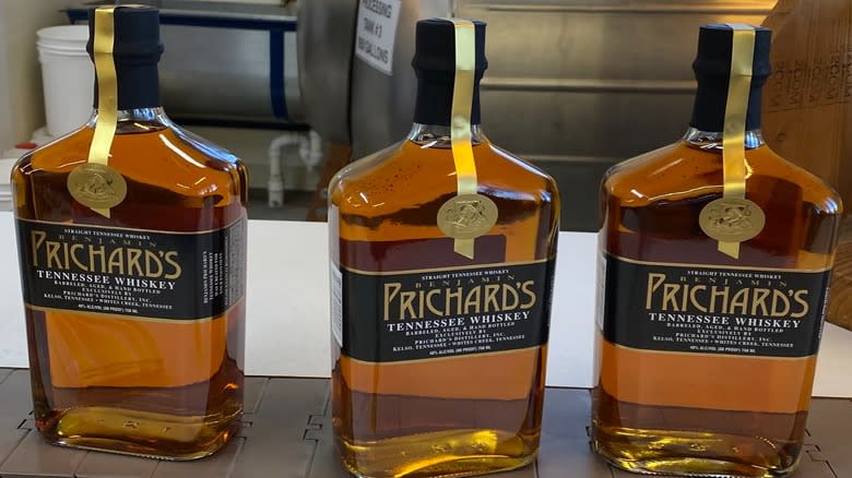 Bottles of Prichard's whiskey