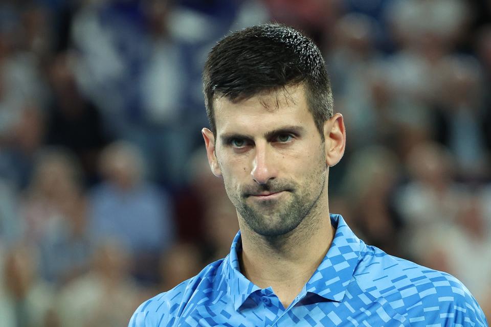 Novak Djokovic, shown here at the 2023 Australian Open on Jan. 29, 2023 in Melbourne, has won five singles titles at Indian Wells.