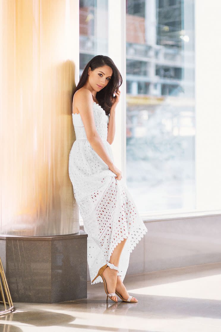 <i>Meghan appears in a summery shoot [Photo: Good Housekeeping]</i>