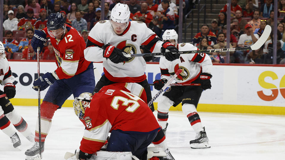 Brady and Matthew went full Tkachuk on Thursday night. (Getty)