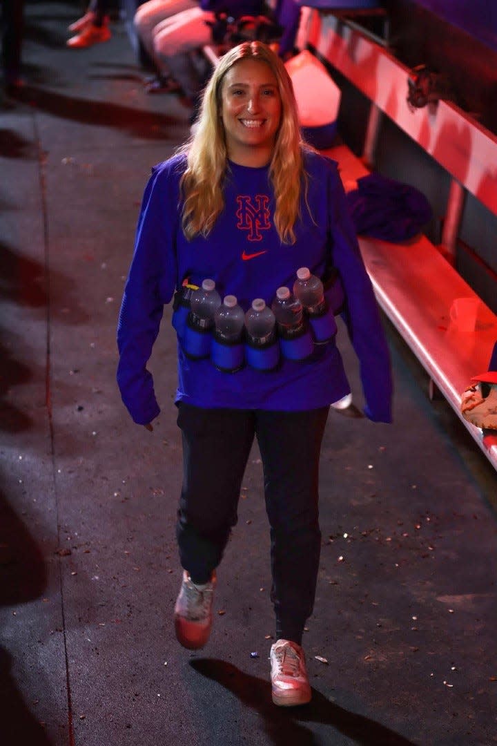 Ashley Steinberger, a 2014 East Brunswick graduate, is the team dietitian for the Syracuse Mets in the International League.