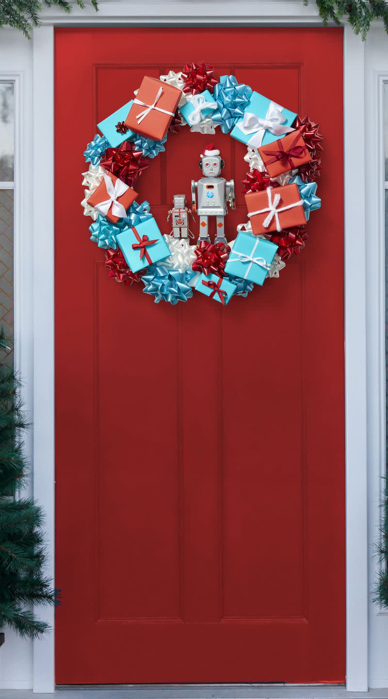 Gifts and Robot Friends Wreath