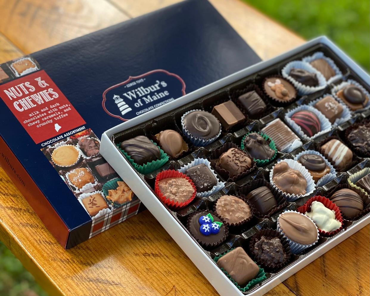 Chocolate assortment from Wilbur's of Maine