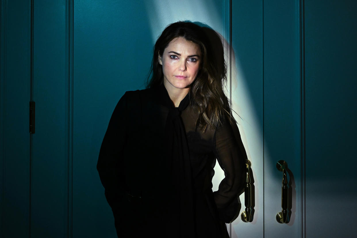 CROPPED. USE AS SHARE IMAGE. WASHINGTON, DC  - APRIL 19: Keri Russell poses for a portrait at the St. Regis Washington, D.C. on Wednesday April 19, 2023 in Washington, DC. Russell stars in the new Netflix show, 