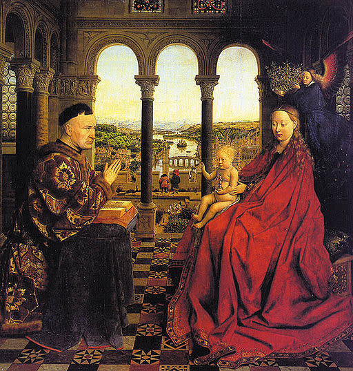 "La Virgen del Canciller Rolin" - Jan van Eyck / Foto: Menze (Wikimedia Commons)