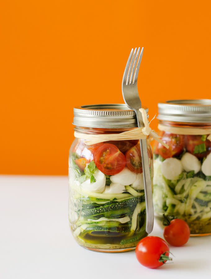 Zucchini Caprese Salad