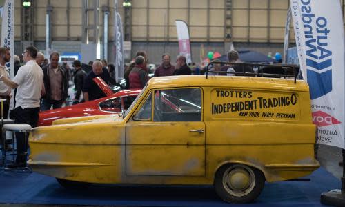 NEC Motor Show Exhibits Over Two Thousand Classic Cars<br>BIRMINGHAM, ENGLAND - NOVEMBER 10: A Reliant Robin van is displayed on the first day of the Lancaster Classic Motor Show are polished at the NEC Birmingham on November 10, 2017 in Birmingham, England. According to a recent survey by the Federation of British Historic Vehicles Clubs, the historic vehicle industry currently generates revenues in excess of £5.5 billion per year for the UK economy, and while current government policy is to promote self-driving and low carbon cars, according to Transport Minister Chris Grayling his party is also committed to supporting owners of classic cars, and those that want to continue to use them on the road in the future. (Photo by Matt Cardy/Getty Images)