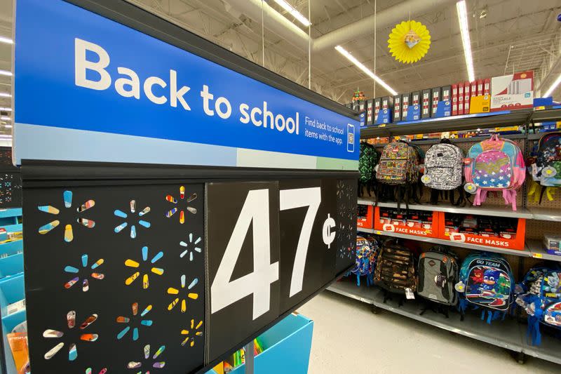 FILE PHOTO: Back to school supplies for sale in U.S. department stores