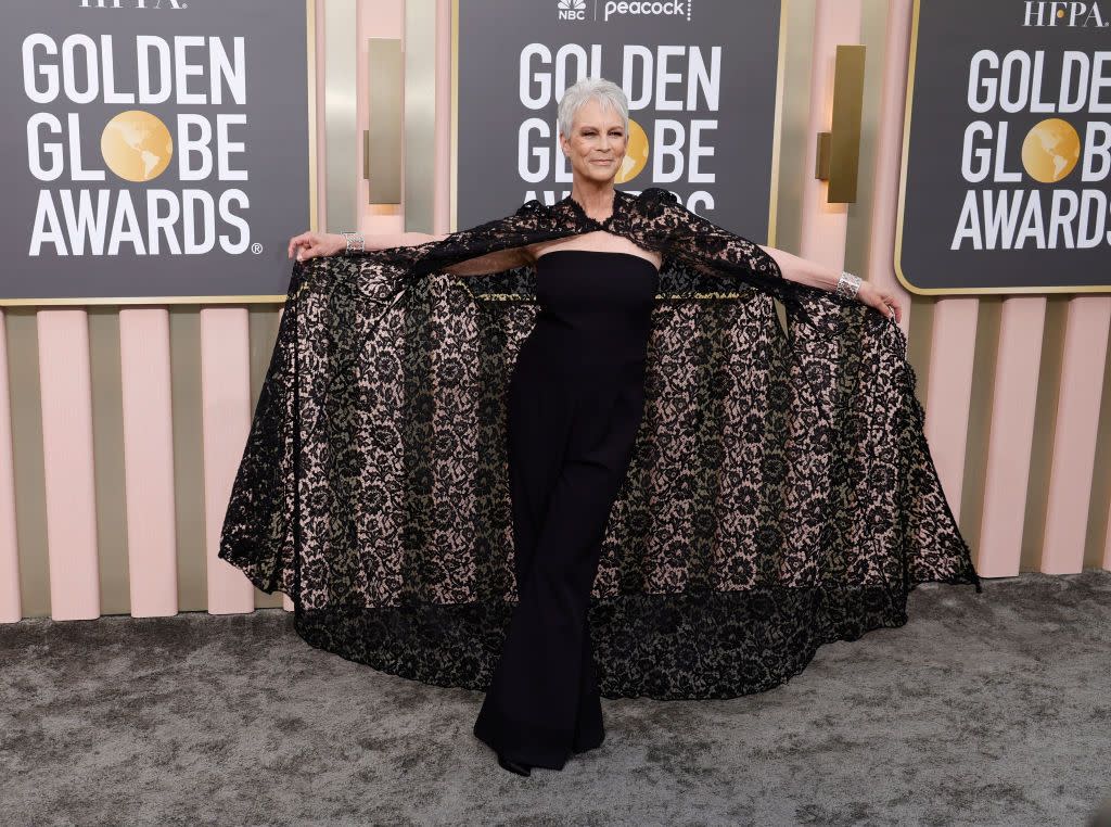 jamie lee curtis at 80th annual golden globe awards arrivals