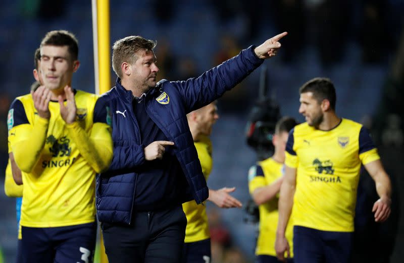 Carabao Cup - Quarter Final - Oxford United v Manchester City