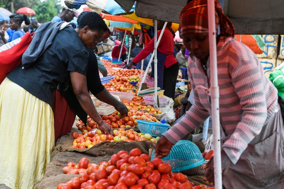 Reusable bags are now used by shoppers at markets.&nbsp; (Photo: SIMON MAINA via Getty Images)