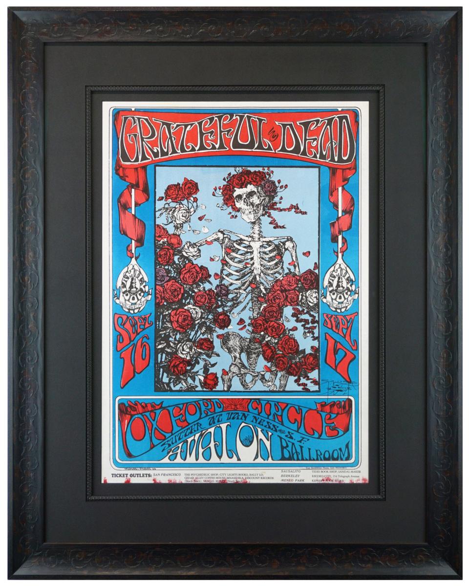 "Skeleton & Roses," 1966, by Stanley Mouse and Alton Kelley.