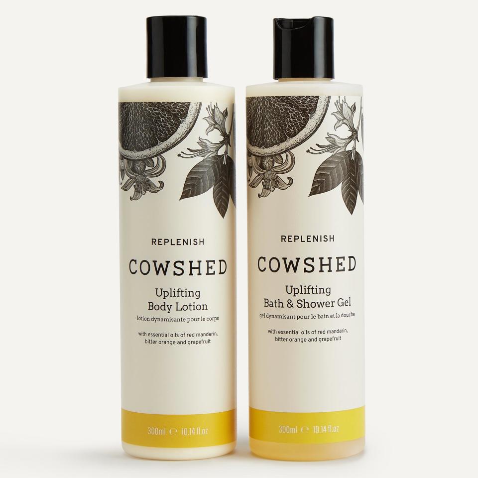 <p><a href="https://go.redirectingat.com?id=74968X1596630&url=https%3A%2F%2Fwww.cowshed.com%2Fus%2Fproducts%2Fbath-and-body-duo-replenish%2F30728557&sref=https%3A%2F%2Fwww.harpersbazaar.com%2Fbeauty%2Fhealth%2Fg41886918%2Fbest-bath-gift-sets%2F" rel="nofollow noopener" target="_blank" data-ylk="slk:Shop Now;elm:context_link;itc:0;sec:content-canvas" class="link ">Shop Now</a></p><p>Replenish Bath & Body Duo</p><p>cowshed.com</p><p>$52.00</p><span class="copyright">Cowshed</span>