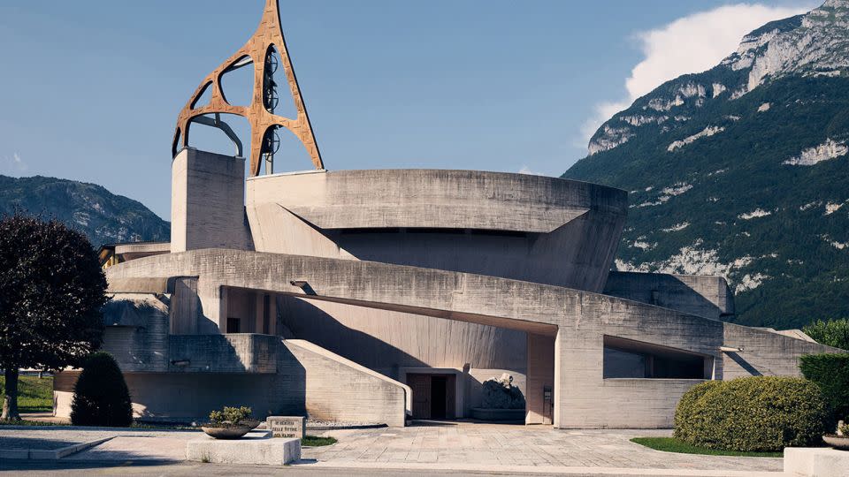 Giovanni Michelucci's Chiesa di Santa Maria Immacolata in Longarone, Italy was created out of untreated concrete. - Jamie McGregor Smith