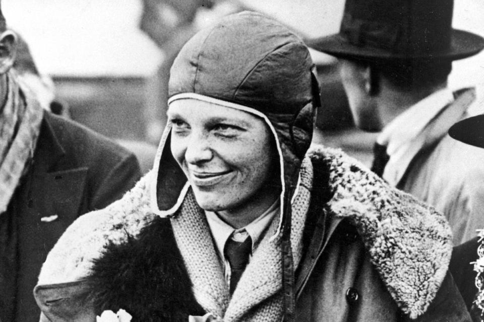Amelia Earhart Helmet-Auction (Copyright 2019 The Associated Press. All rights reserved.)