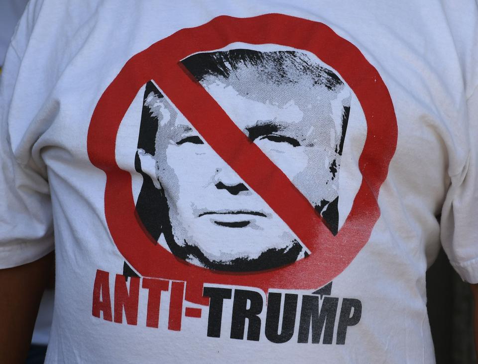 T-shirt at protest on June 30, 2018 in Los Angeles.