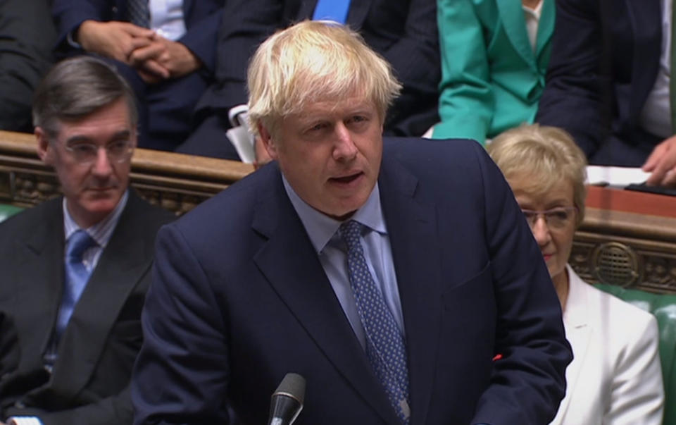 Prime Minister Boris Johnson speaking in the House of Commons the day after judges at the Supreme Court ruled  his advice to the Queen to suspend Parliament for five weeks was unlawful.